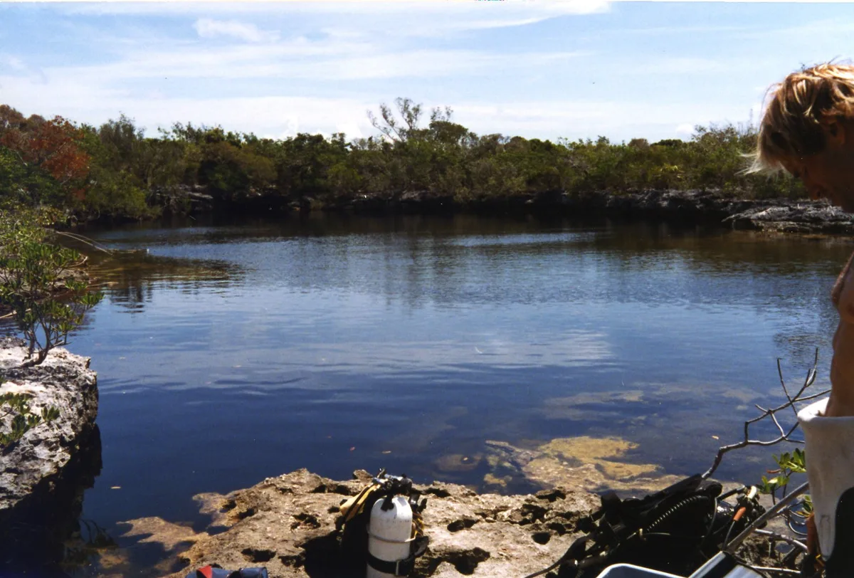 Diving at Andros · Blue Hole