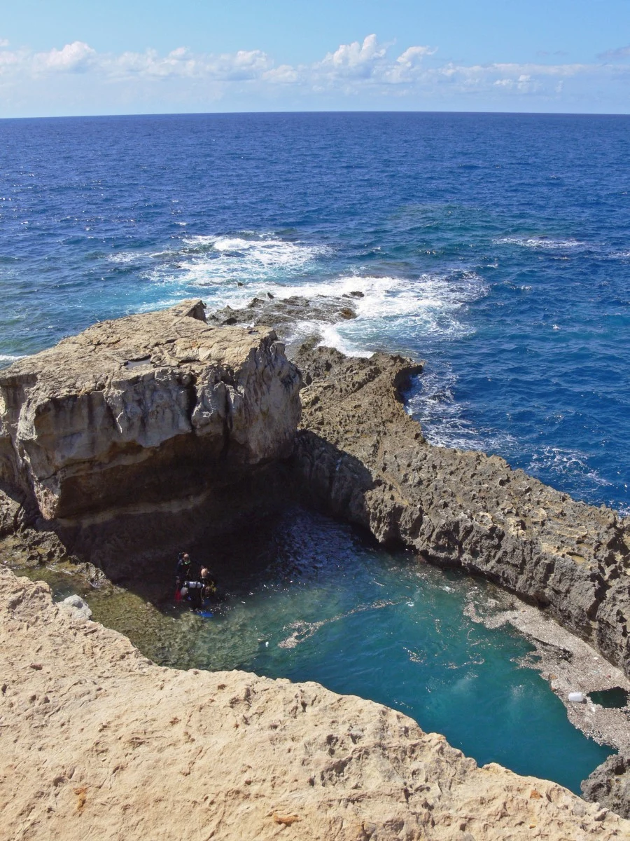 Diving in Malta — Gozo · Blue Hole & Azure Window